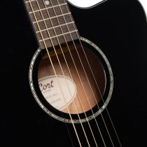 Luce Series Acoustic/Electric Guitar, Black Gloss