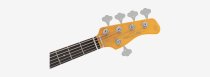 Marcus Miller V6 5-String Electric Bass, Candy Apple Red