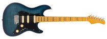S7 FM New Gen Electric Guitar, Transparent Blue