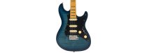 S7 FM New Gen Electric Guitar, Transparent Blue
