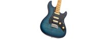 S7 FM New Gen Electric Guitar, Transparent Blue