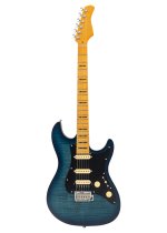 S7 FM New Gen Electric Guitar, Transparent Blue