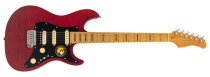 S7 FM New Gen Electric Guitar, See Through Red