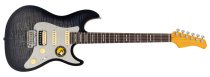 S7 FM New Gen Electric Guitar, Transparent Black Satin