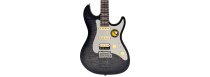S7 FM New Gen Electric Guitar, Transparent Black Satin