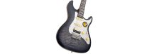 S7 FM New Gen Electric Guitar, Transparent Black Satin