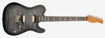 T7 FM New Gen Electric Guitar, Transparent Black
