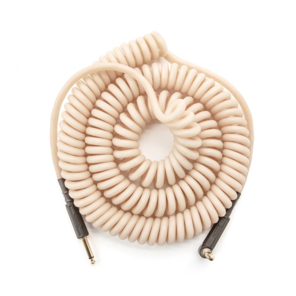 MXR 30 Ft Coil Instrument Cable Right / Straight, White