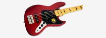 Marcus Miller V5-5 String Bass Guitar, Candy Apple Red