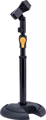 Hercules MS100B PLUS Tabletop Mic Stand, Round Base