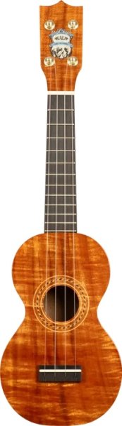 All Solid Hawaiian Koa Figure 8 Soprano Ukulele w/bag