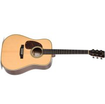 Standard Series Dreadnought Left-Handed Acoustic Guitar With Case, Polished Gloss with Aging Toner