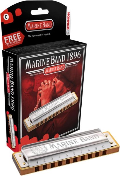 Marine Band 1896 Classic Harmonica in Bb Key