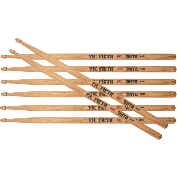 American Classic X5B Terra Series Drumsticks (4-Pair Value Pack)