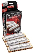 Harmonica Marine Band, Pro Pack, (Clés De Do, Sol Et La Majeur)