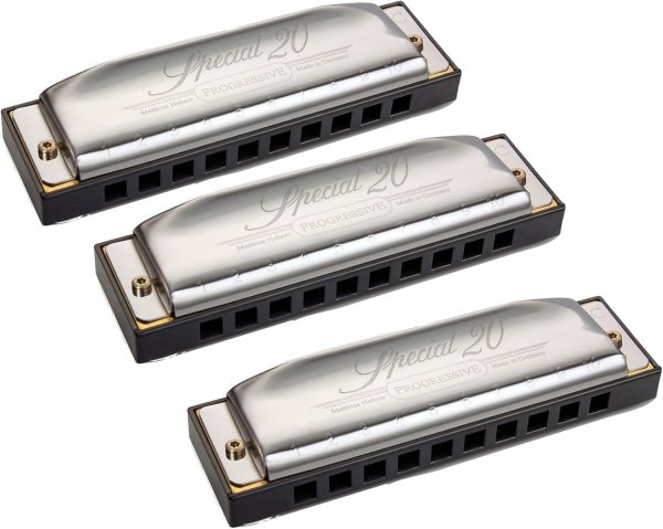 Special 20 10-hole Diatonic Harmonicas (3-piece Set)