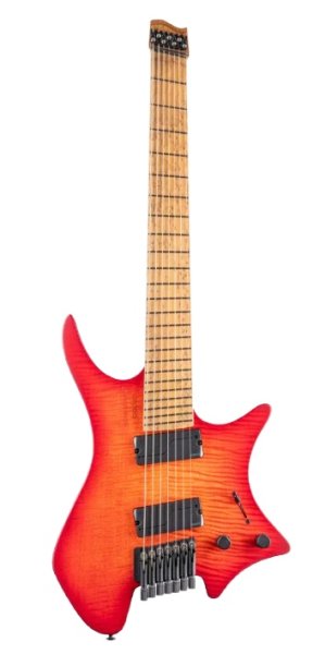 Boden Original N2.7 Electric Guitar, Sunset Coral Burst Satin