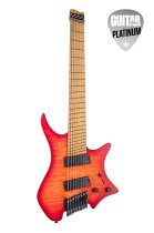 Boden Original N2.8 Electric Guitar, Sunset Coral Burst Satin
