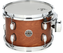 Mahogany Tom Drum with 1.6mm Steel Hoops, Chrome Hardware and Remo Drum Head, Satin Walnut Glaze