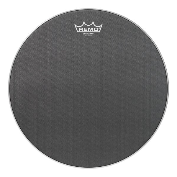 Remo Suede Max Drumhead - Black, 14"