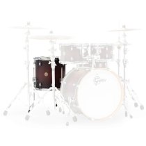 Floor Tom Drum with 7-Ply Maple Shell, 30° Bearing Edges, 2.3mm Steel Hoops and Remo Heads, Satin Deep Cherry Burst