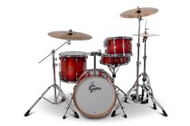 4-Piece Mahogany Drum Shell Pack with 18" Bass Drum, Gloss Crimson Burst