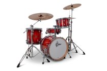 4-Piece Mahogany Drum Shell Pack with 18" Bass Drum, Gloss Crimson Burst