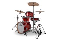 4-Piece Mahogany Drum Shell Pack with 18" Bass Drum, Gloss Crimson Burst