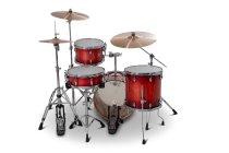 4-Piece Mahogany Drum Shell Pack with 18" Bass Drum, Gloss Crimson Burst