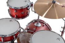 4-Piece Mahogany Drum Shell Pack with 18" Bass Drum, Gloss Crimson Burst