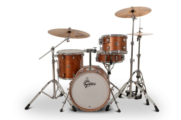 4-Piece Mahogany Drum Shell Pack with 18" Bass Drum, Satin Walnut Glaze