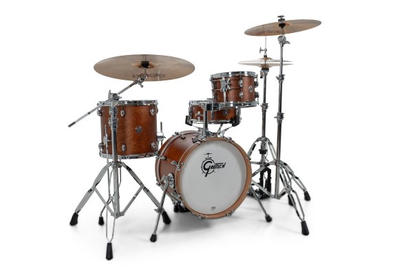 Gretsch Catalina Club CC2 Micro 4pc Shell Pack 16/10/13/13, Satin Walnut Glaze