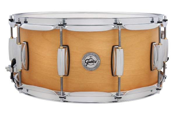 6.5x14 Birch Snare Drum, Satin Classic Natural Finish