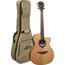 LAG HyVibe H2 HV10ACE Auditorium Smart Guitar Cutaway Satin with Gigbag