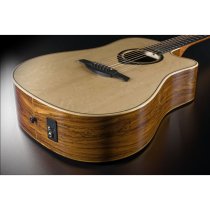 LAG HyVibe H2 HV30DCE Dreadnought Smart Guitar Cutaway Gloss with Gigbag