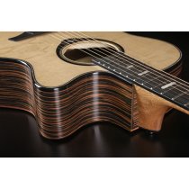 LAG HyVibe H2 HV50ACE Auditorium Bevel Cutaway Gloss Smart Guitar with Gigbag