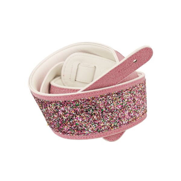 Leather Pink Sparkle Padded Strap
