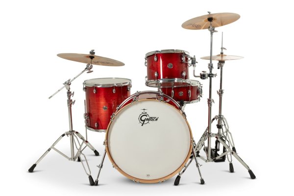 Catalina Club 4-piece Shell Pack with Snare, Gloss Crimson Burst