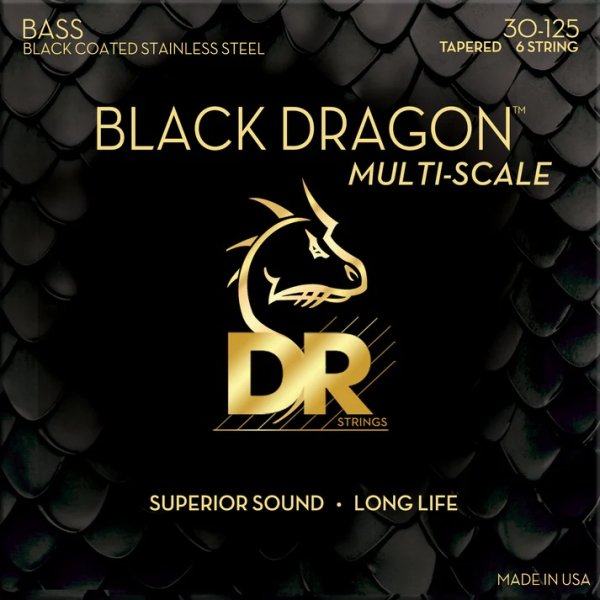 Black Dragon Bass String, 6-String Medium 30-125