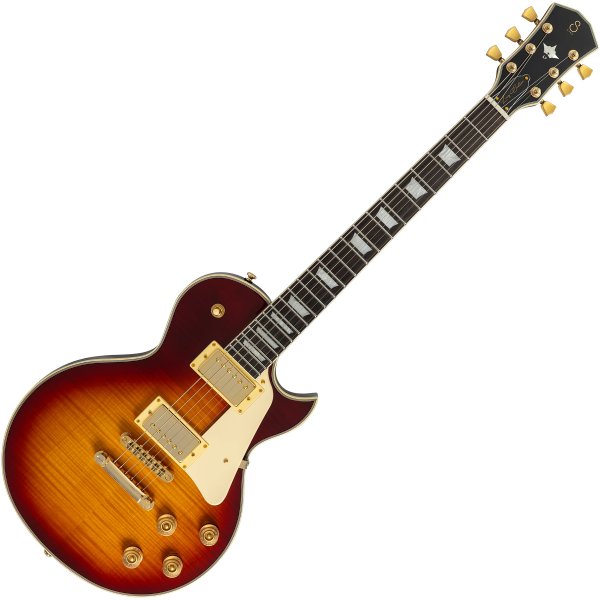 Vintage Electric Guitar with LC Vintage-2 Humbucker Pickups, Tobacco Sunburst