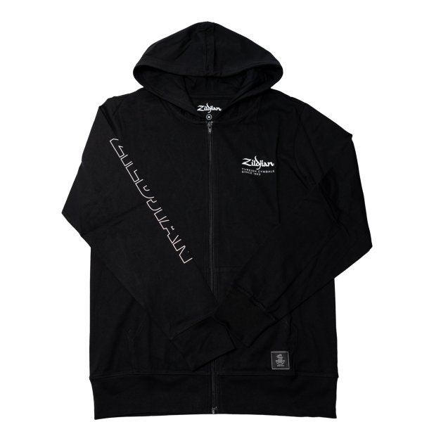 Lightweight Zip Hoodie Black, 2XL
