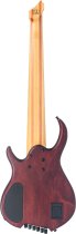 M6 Headless 6-String Bass Guitar with Marcus Heritage-3 Preamp, Mahogany Satin