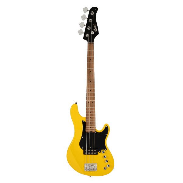 GB Series Short Scale 4 String Bass - Yellow Crush