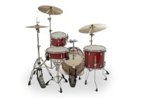 4-Piece Mahogany Drum Shell Pack with 16" Bass Drum, Dark Cherry Sparkle