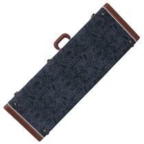 Electric Guitar Hardshell Case, Black Paisley Pattern