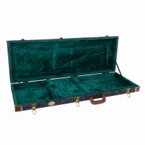 Electric Guitar Hardshell Case, Black Paisley Pattern