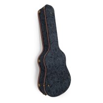 Acoustic Archtop Guitar Hardshell Case, Black Paisley Pattern