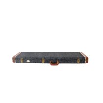 Bass Guitar Hardshell Case, Black Paisley Pattern