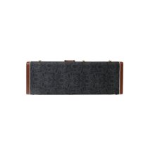 Bass Guitar Hardshell Case, Black Paisley Pattern