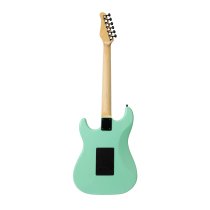 Double-Cutaway Electric Guitar with Dual Humbuckers, Surf Green